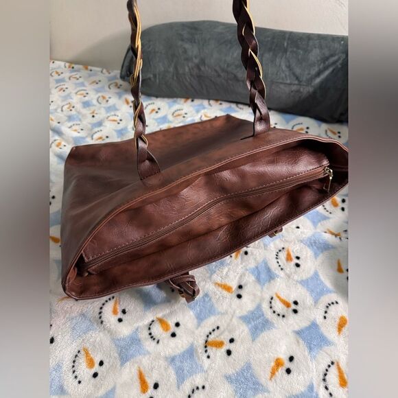 Vintage Tassel Tote Bag, Large Capacity Braided Shoulder Strap Bag - Picture 9 of 12